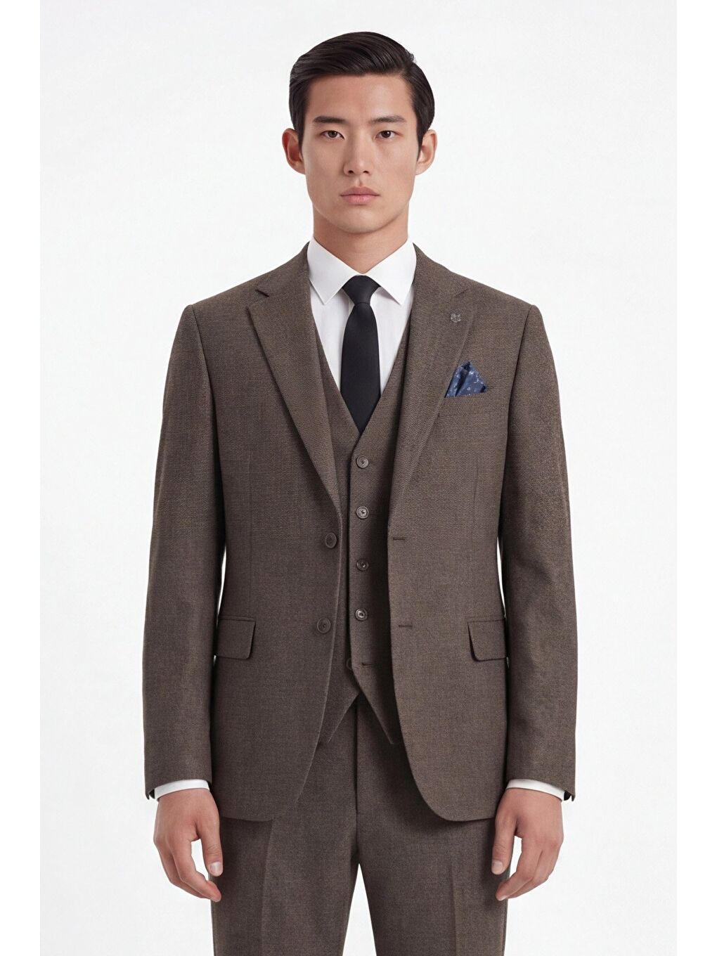Kahverengi Kahve Vest Suit