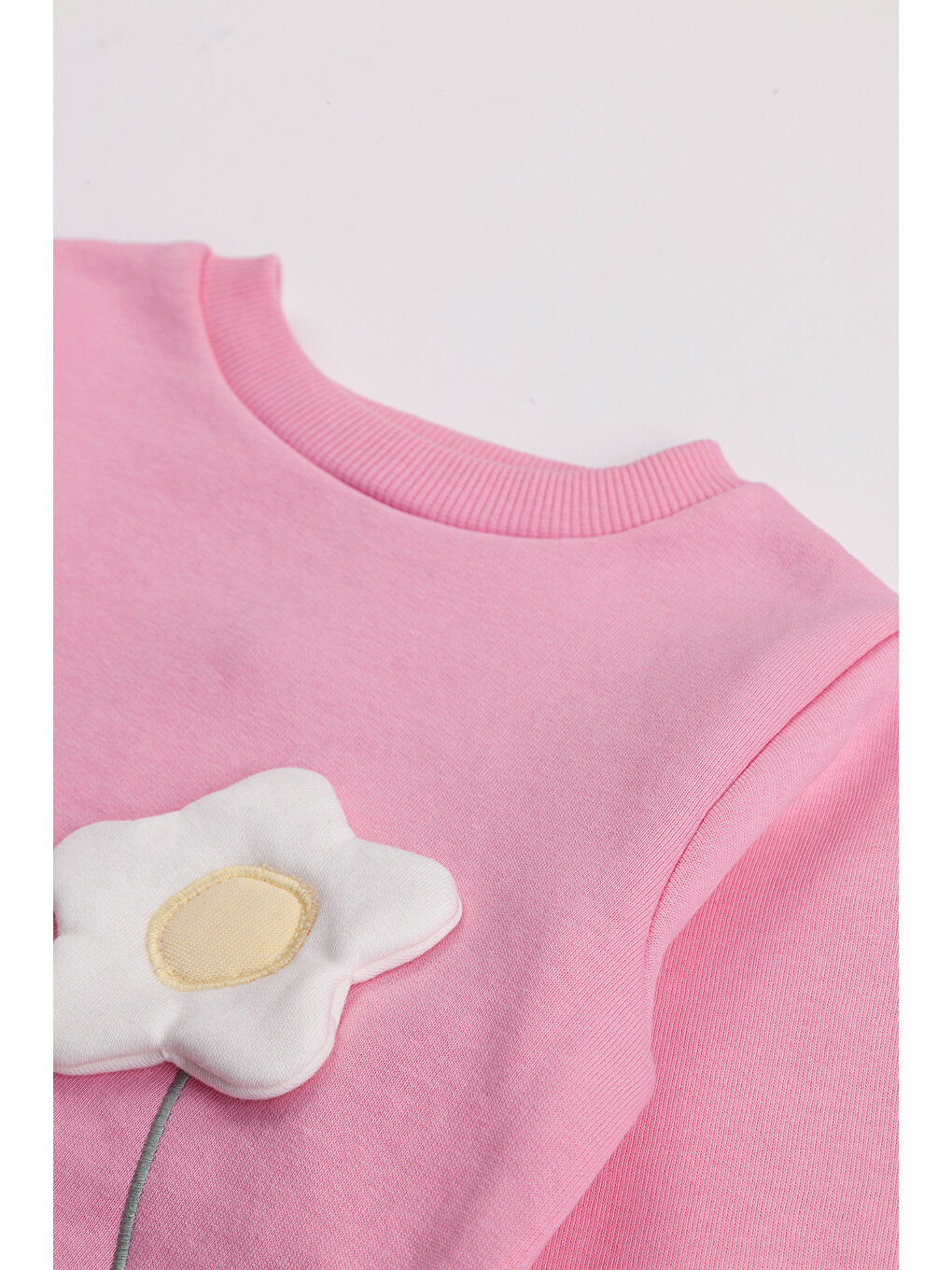 Ekru Kız Çocuk 2'li Paket Basic Sweatshirt-7