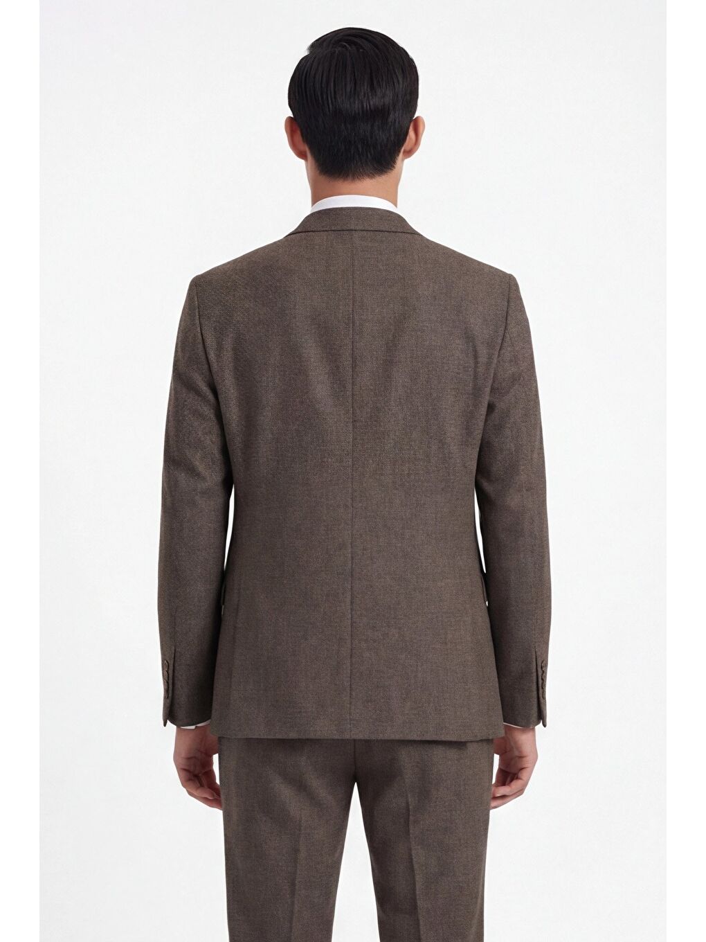 Kahverengi Kahve Vest Suit-3