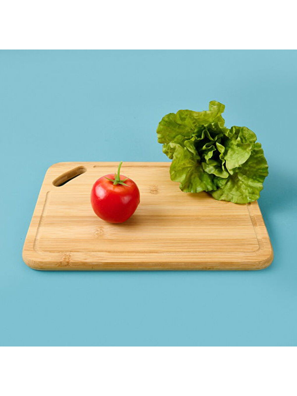 Ekru Bambu Kesme Tahtası - Krem - 22x32 cm-1