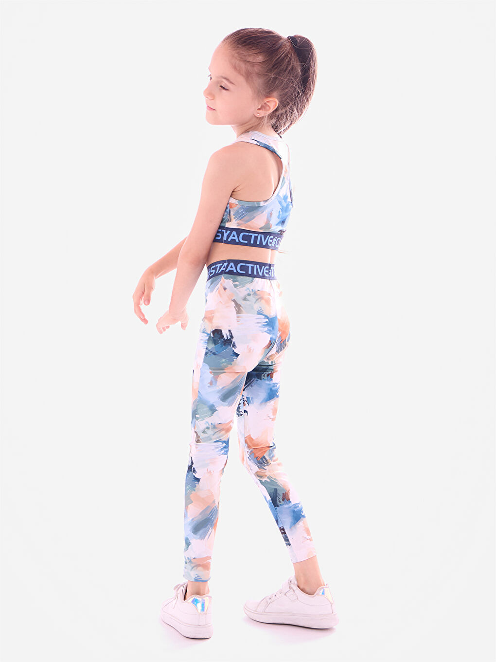 Yeşil Grafix Crop Atlet-1