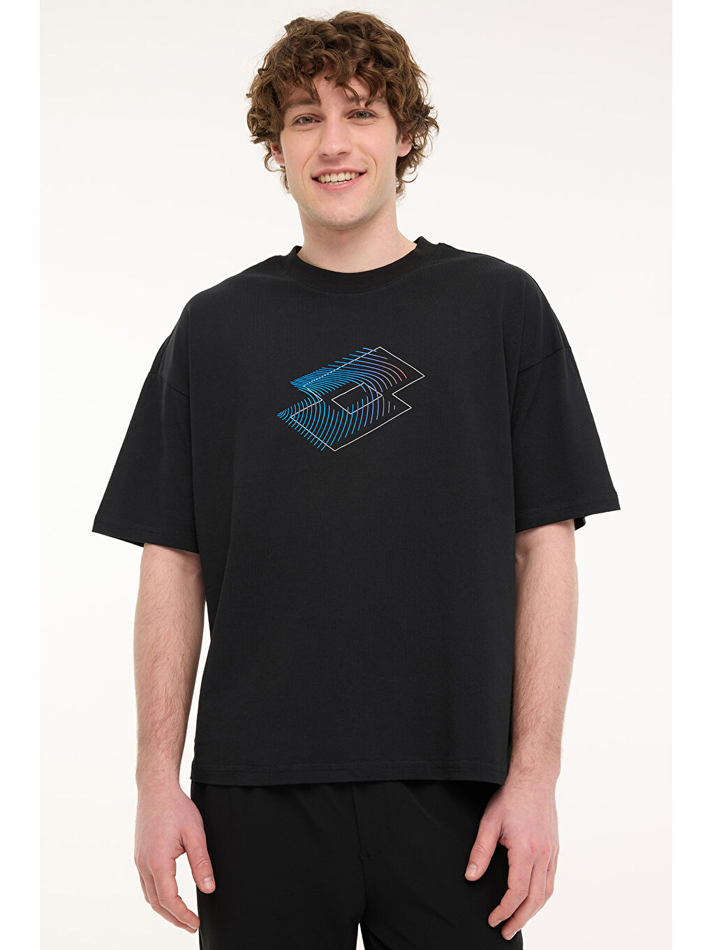 M-CROSSA TEE 5FX Siyah Erkek Kısa Kol Tişört