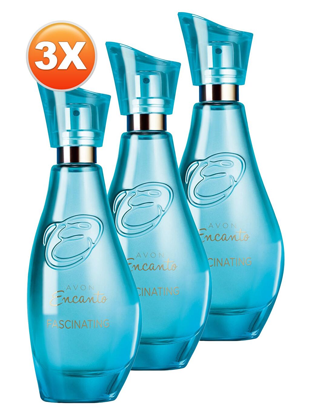 AVON Renksiz Encanto Fascinating Kadın Parfüm Edt 50 Ml. Üçlü Set - 1