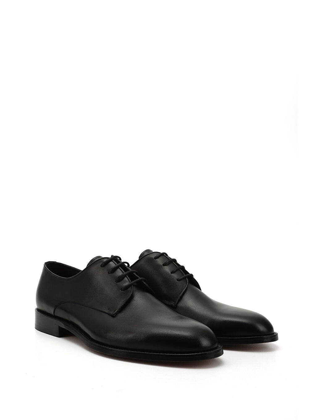 Mor Erkek ZÜMRÜT-SİYAH Bağcıklı Kösele Taban Hakiki Deri Klasik Ayakkabı-1