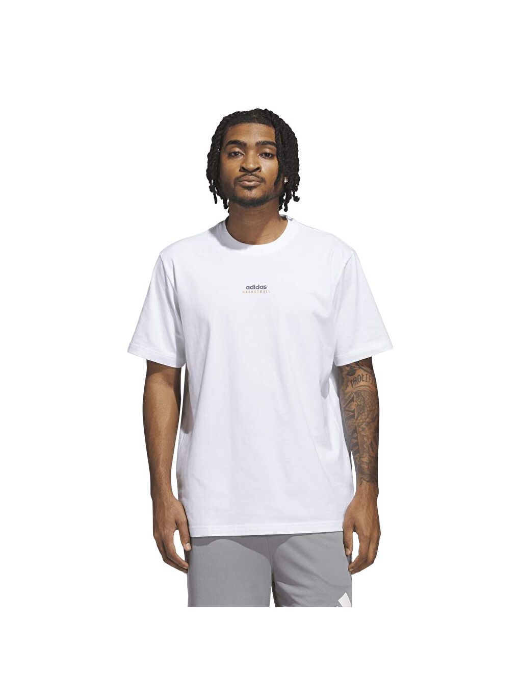 Sum Ab T Erkek Beyaz Yuvarlak Yaka Tişört