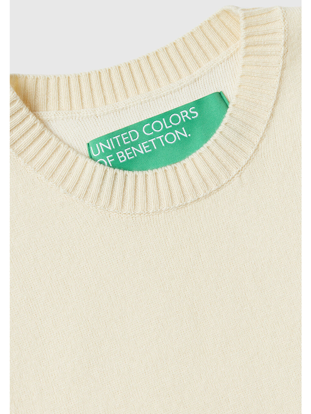 Kadın Bej Kaşmir Karışımlı Crop Süveter-5