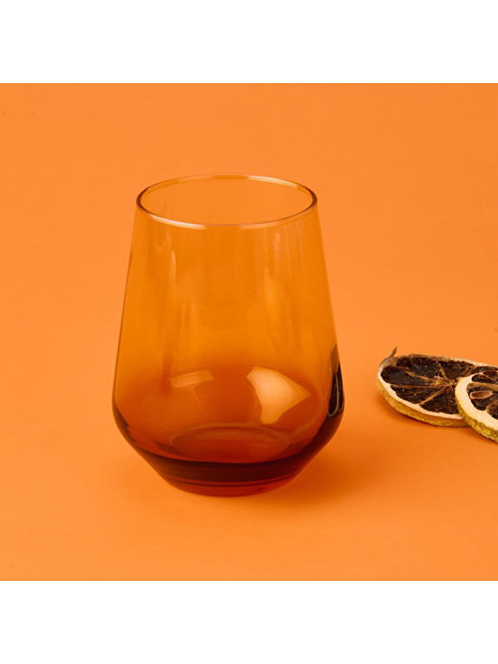 RAKLE Sari New Iconic 4'lü Su Bardağı Seti - Amber - 425 ml - 1