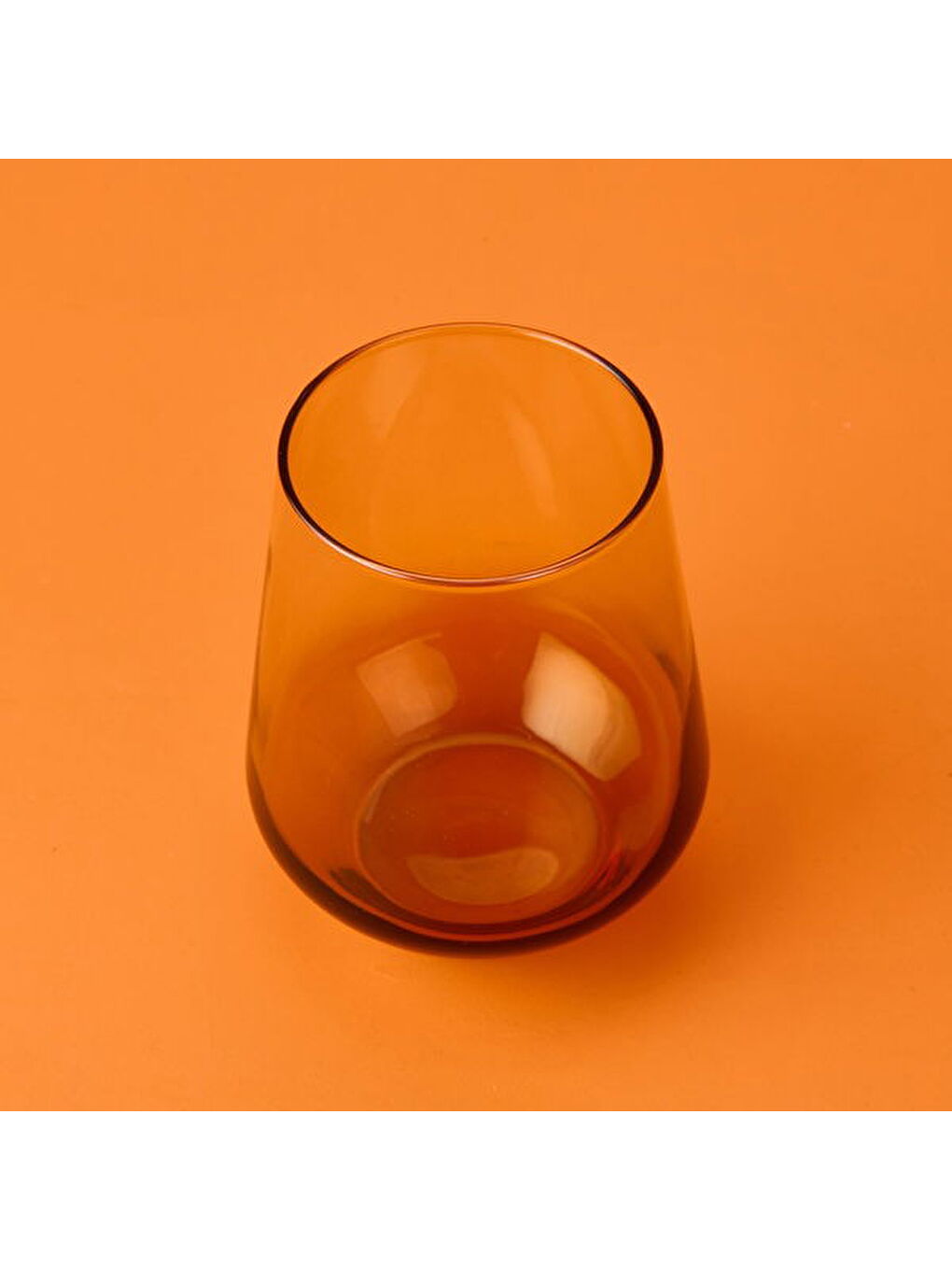 RAKLE Sari New Iconic 4'lü Su Bardağı Seti - Amber - 425 ml - 2
