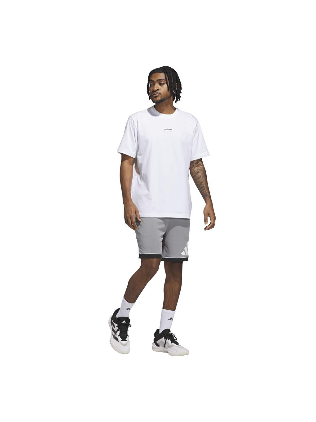 Sum Ab T Erkek Beyaz Yuvarlak Yaka Tişört-4