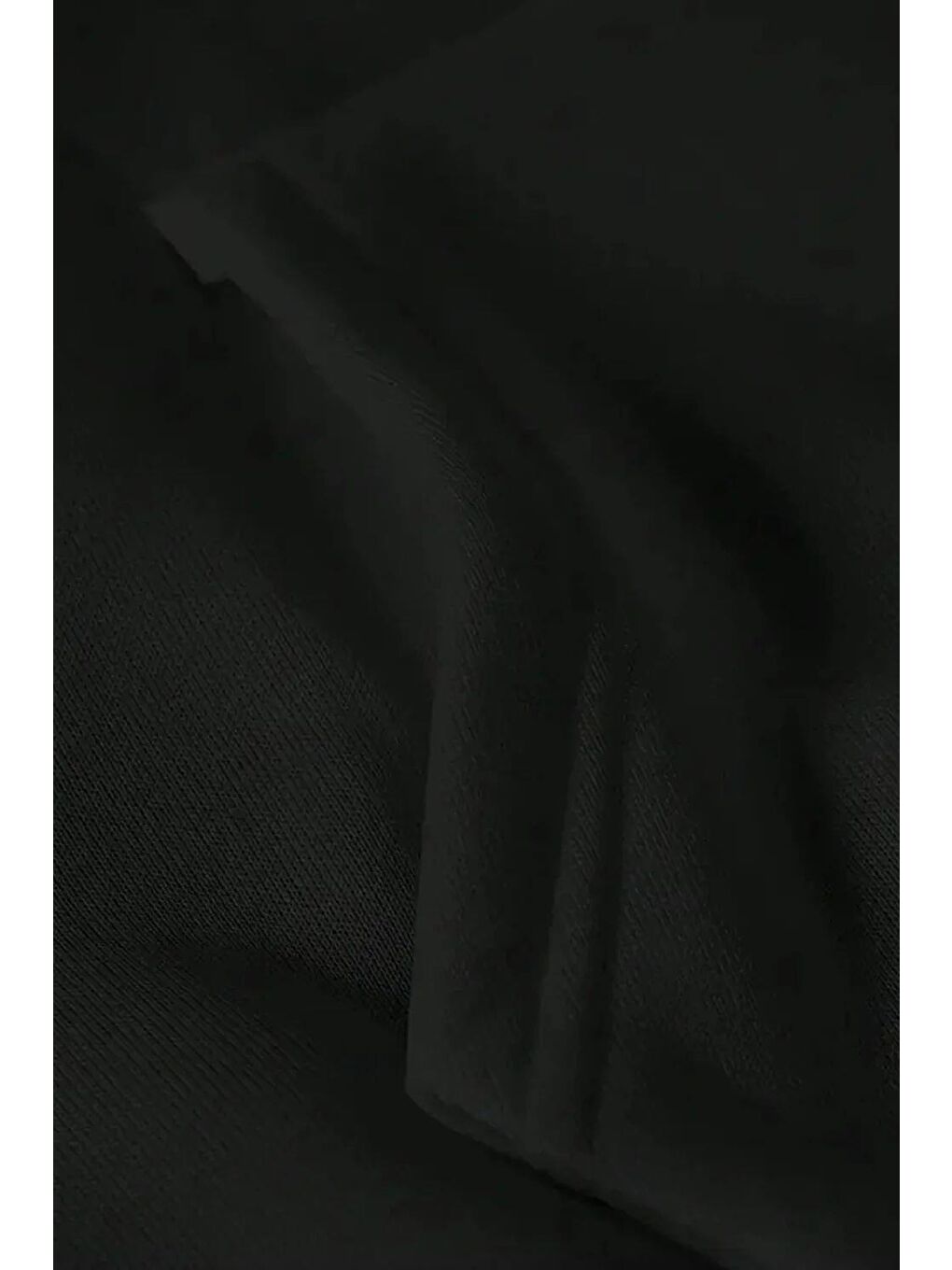 Siyah Kurdela Cherry Sırt Baskılı İçi Pamuklu Unisex Sweatshirt-1