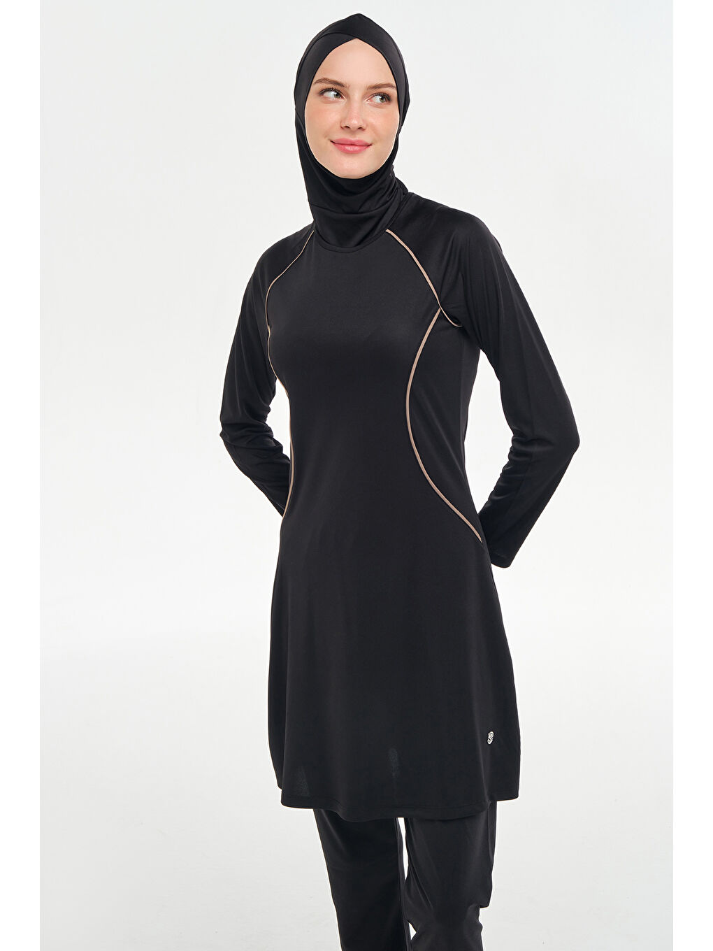 Reglan Kol Elastanlı Tam Kapalı Tesettür Mayo 3130 Siyah07