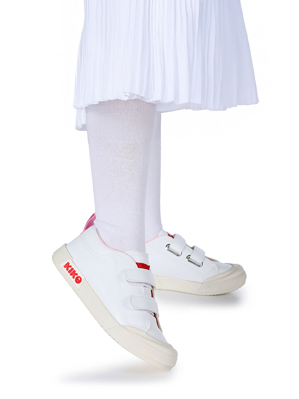 Beyaz Suba Cırtlı Termo Taban Kız Çocuk Günlük Spor Ayakkabı-2