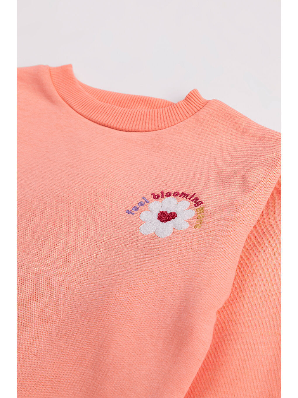 Mor Kız Çocuk 2'li Paket Basic Sweatshirt-5