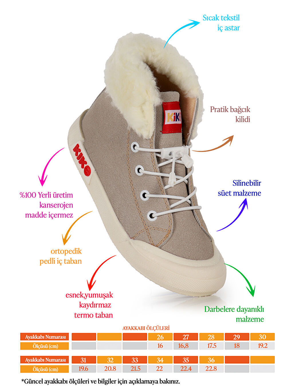 Gri Tigge Günlük Lastikli Kız Çocuk Bot Ayakkabı-1