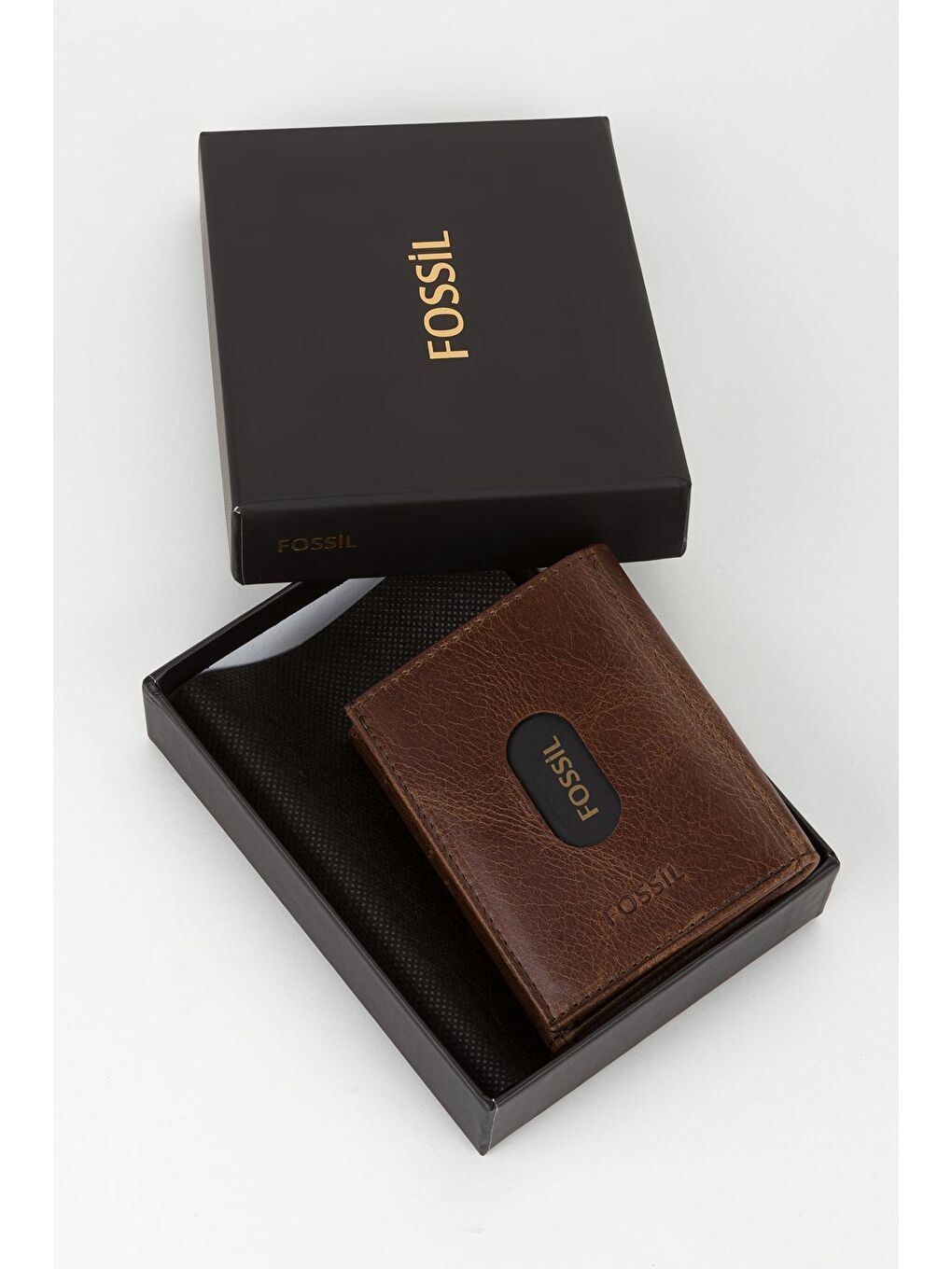 Kahverengi Kutulu Hakiki Deri Haki Unisex El Portföyü Kartlık Cüzdan-4