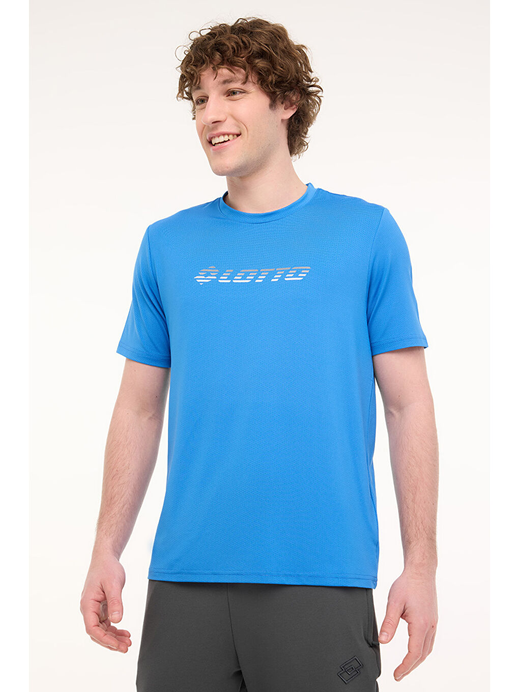 LOTTO M-MELLOW TEE 5FX Mavi Erkek Kısa Kol T-Shirt