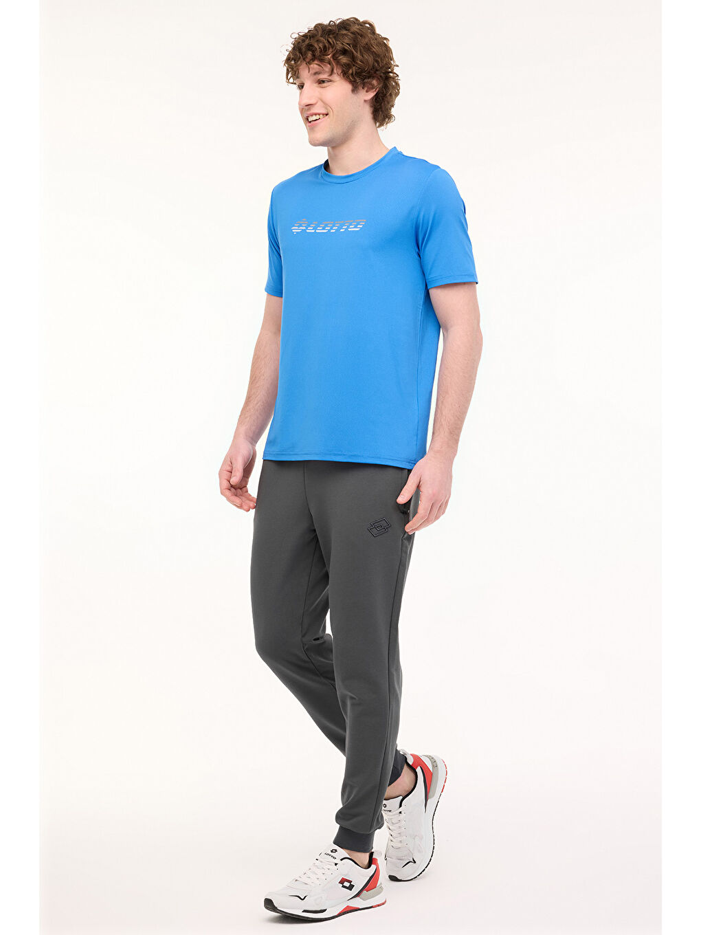 LOTTO M-MELLOW TEE 5FX Mavi Erkek Kısa Kol T-Shirt - 2