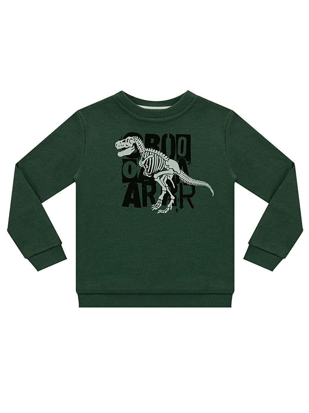 Denokids Haki Roarr Dino Erkek Çocuk Haki Sweatshirt - 2