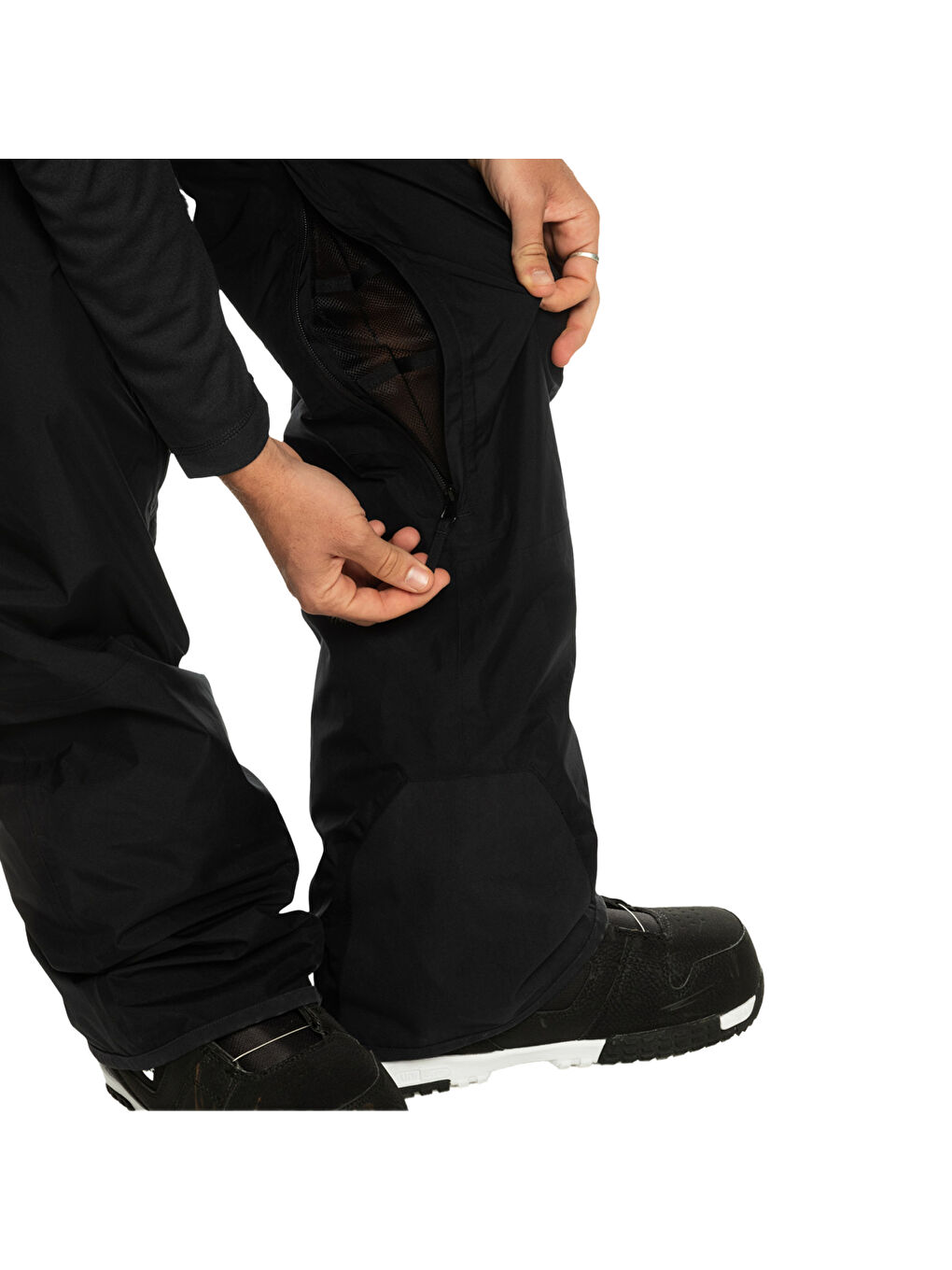 Siyah Thrift Jk Erkek Bej Snowboard Kayak Montu-3