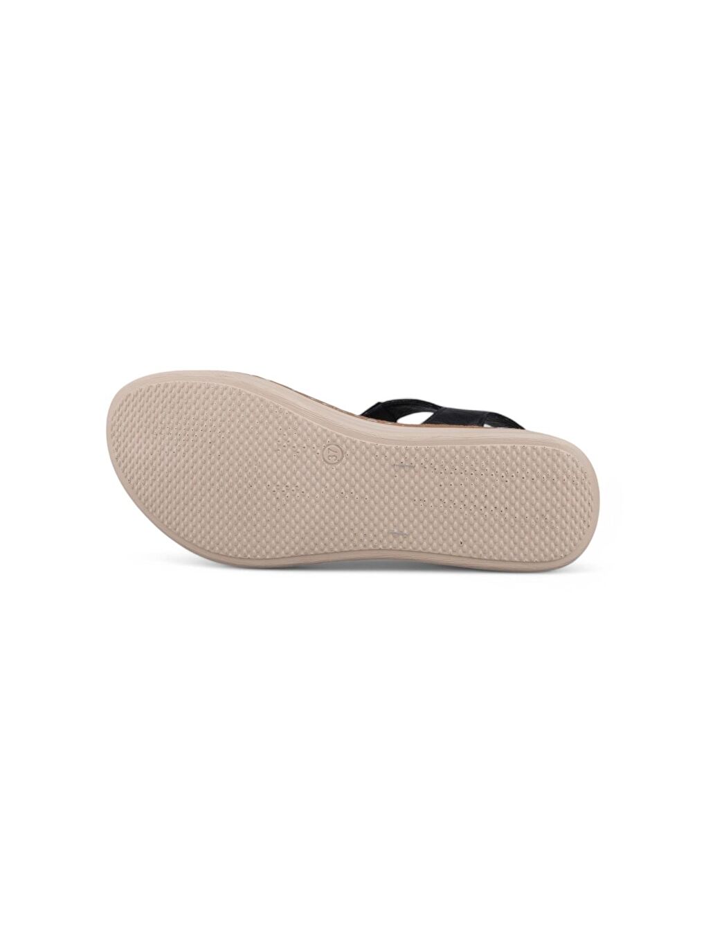 Kadın Sıyah G&#252;nl&#252;k Sandalet - Siyah, Deri-1