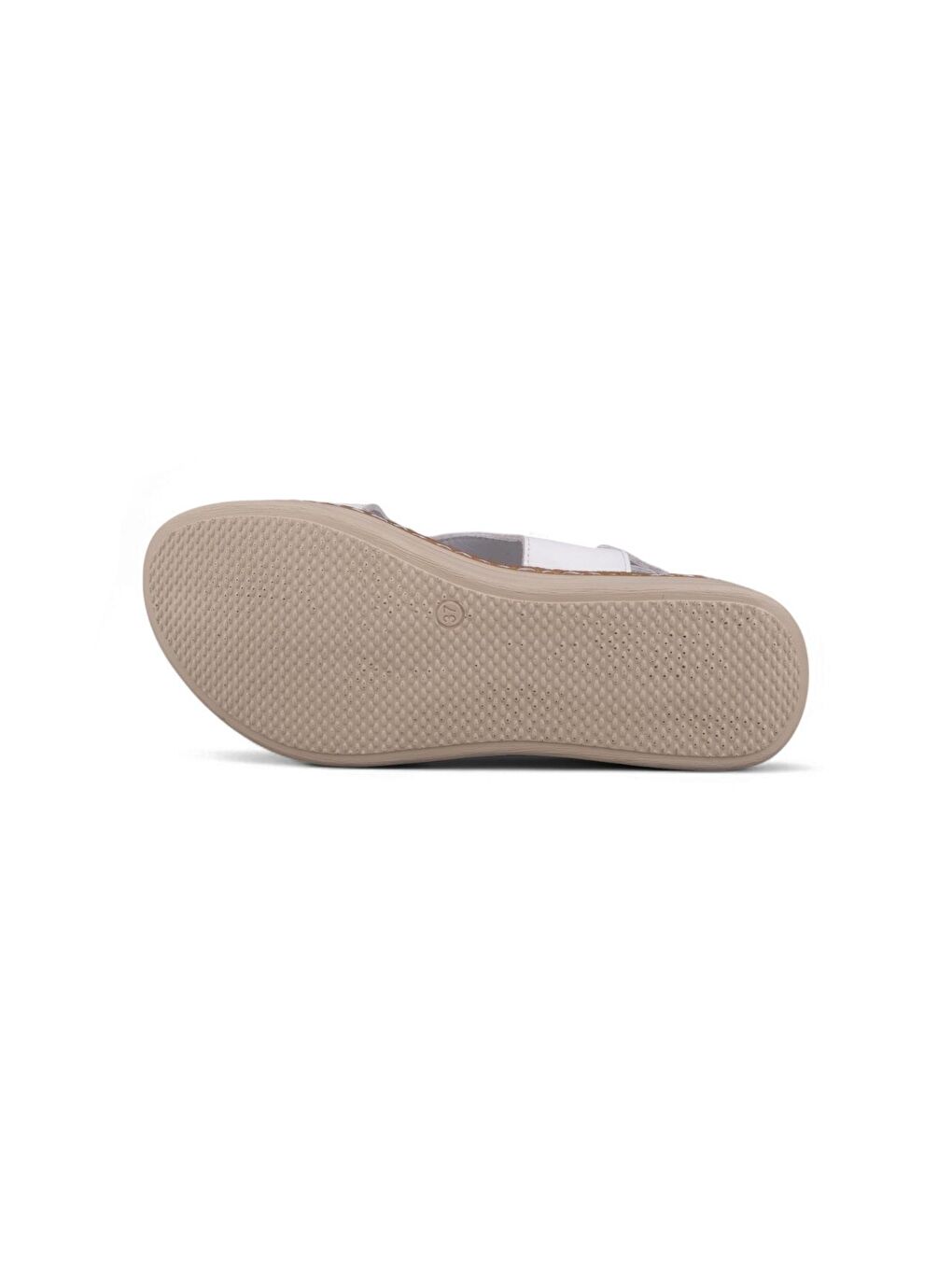 Kadın Günlük Sandalet - Beyaz, Deri-1