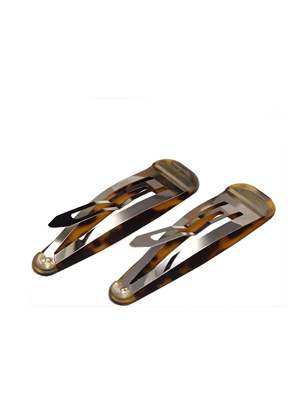 Kahverengi Kaplumbağa Sırtı Akrilik Üçgen Çıtçıt Toka 2'li Paket-2