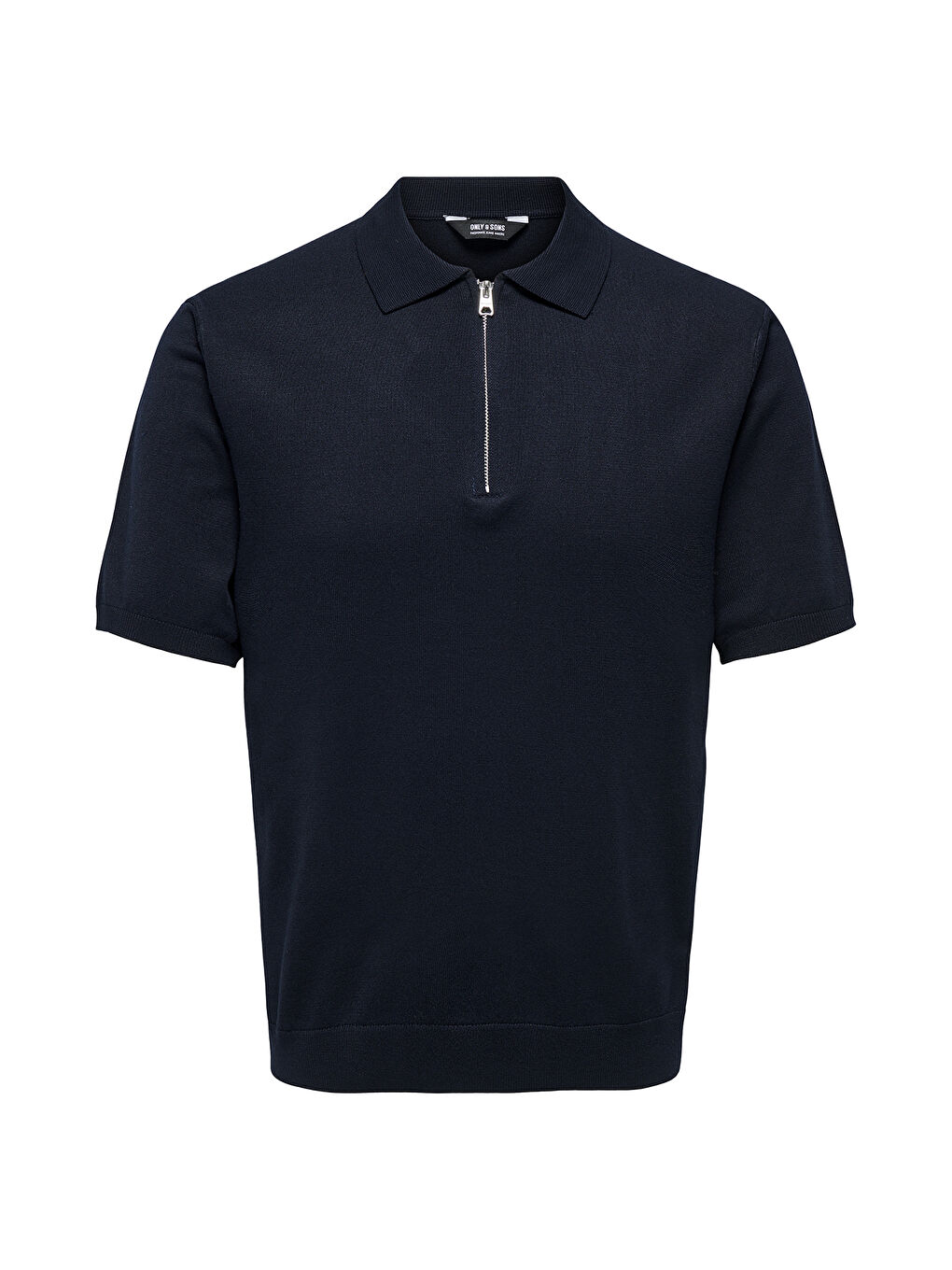 Lacivert Onswyler Regular Fit Yarım Fermuarlı Polo Yaka Tişört 22028606-5