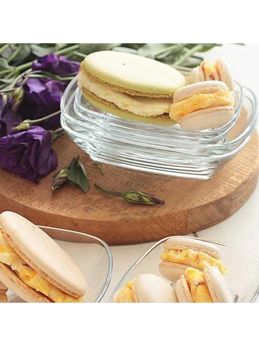 Renksiz Defne Servis Kasesi - 14 cm