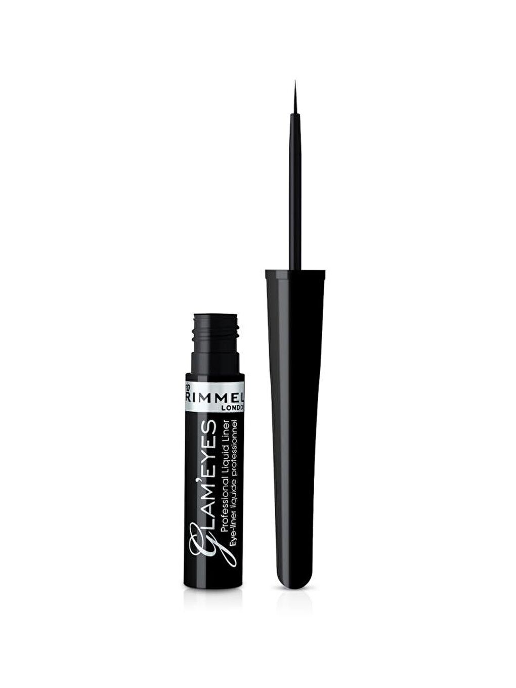 Siyah Eyeliner - Glam'Eyes Professional Liquid Eyeliner Black Glamour 3607344174083-1