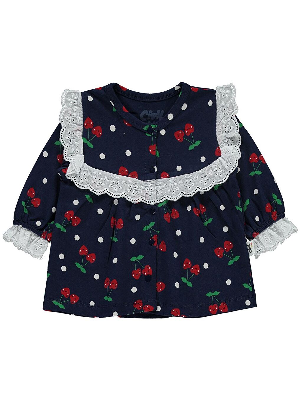 Baby Kız Bebek Pijama Takımı 6-18 Ay Lacivert-1