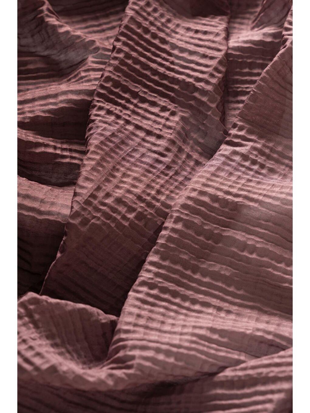 Kahverengi Kadın Müslin Degrade Şal-3