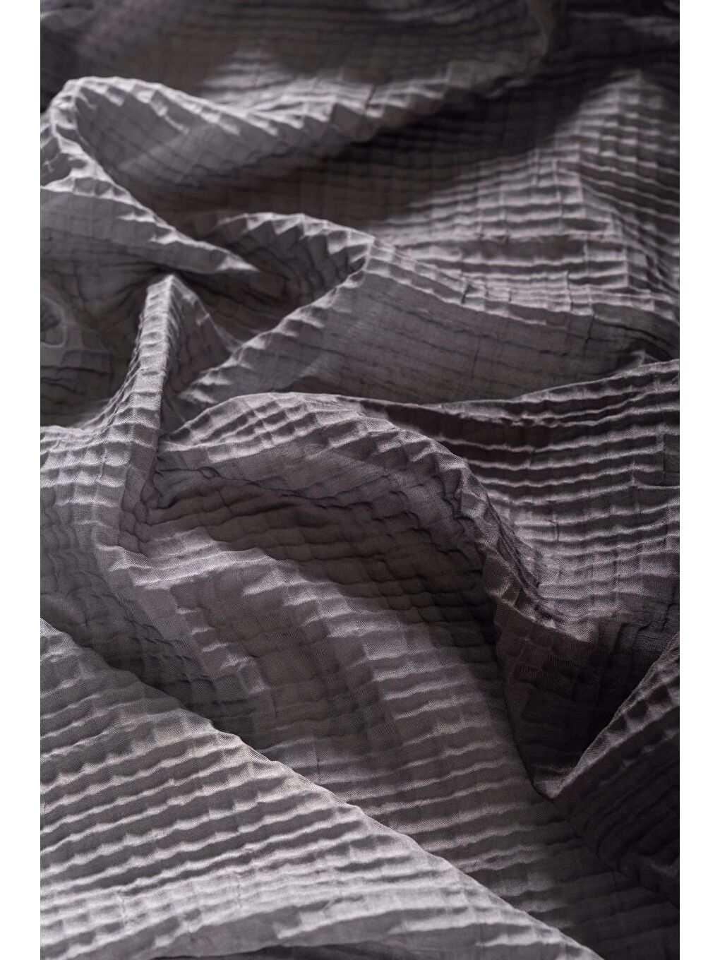 Antrasit Kadın Müslin Degrade Şal-3