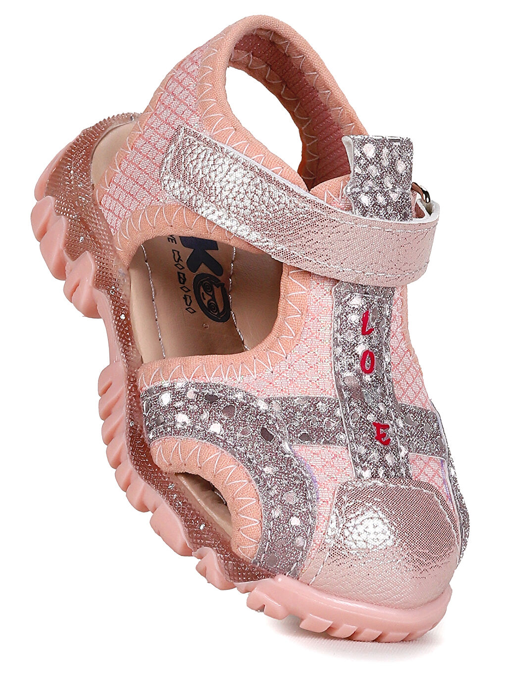 Pembe Marsa Cırtlı Kız Bebek Sandalet