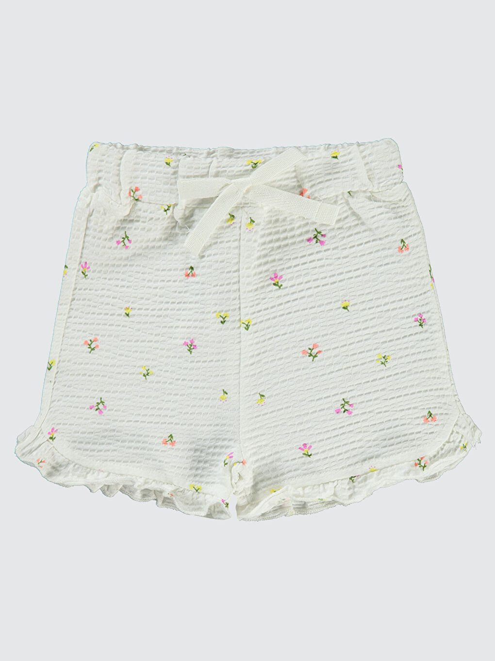 Civil Baby Kız Bebek Şort 6-18 Ay Ekru