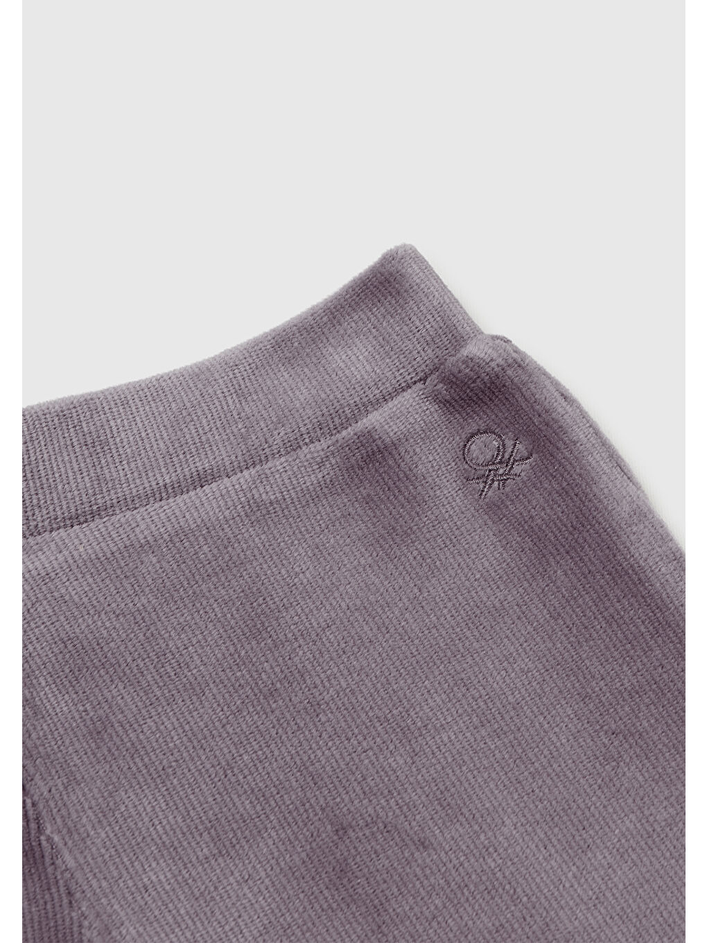 Kız Çocuk Koyu Kahverengi Arkası Logo İşlemeli Geniş Paça Pantolon-2