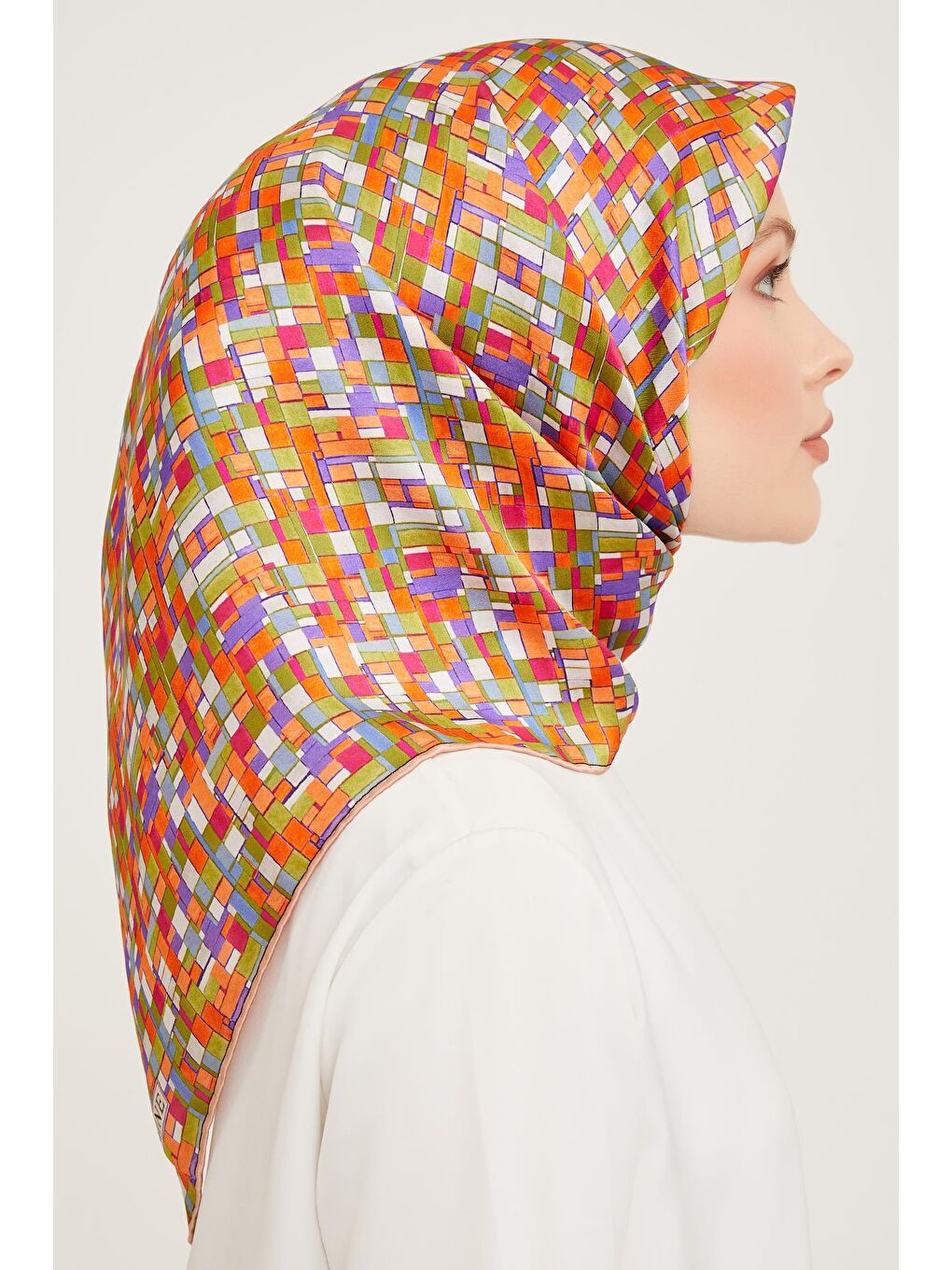 Turuncu Twill İpek Eşarp 23Ka9004 24-2