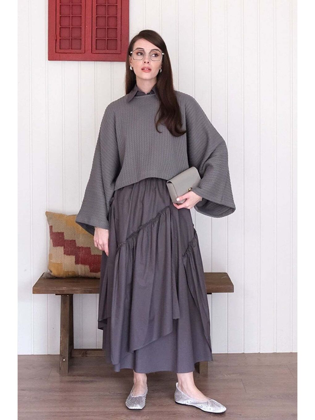 Antrasit Kat Kat Bohem Etek-1