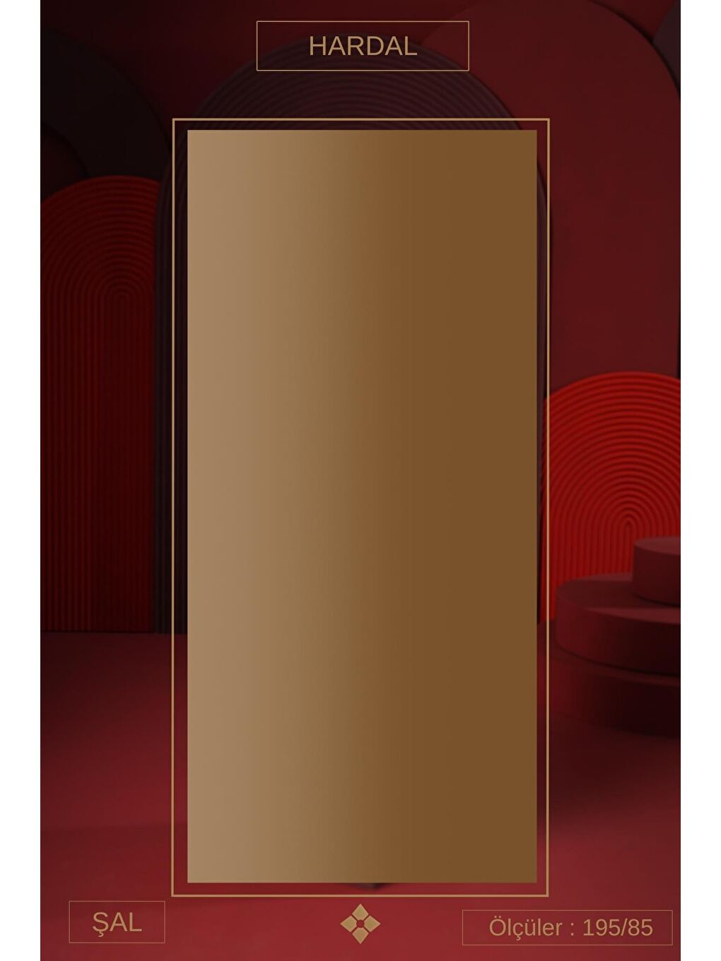 Sarı Kadın Müslin Degrade Şal-1