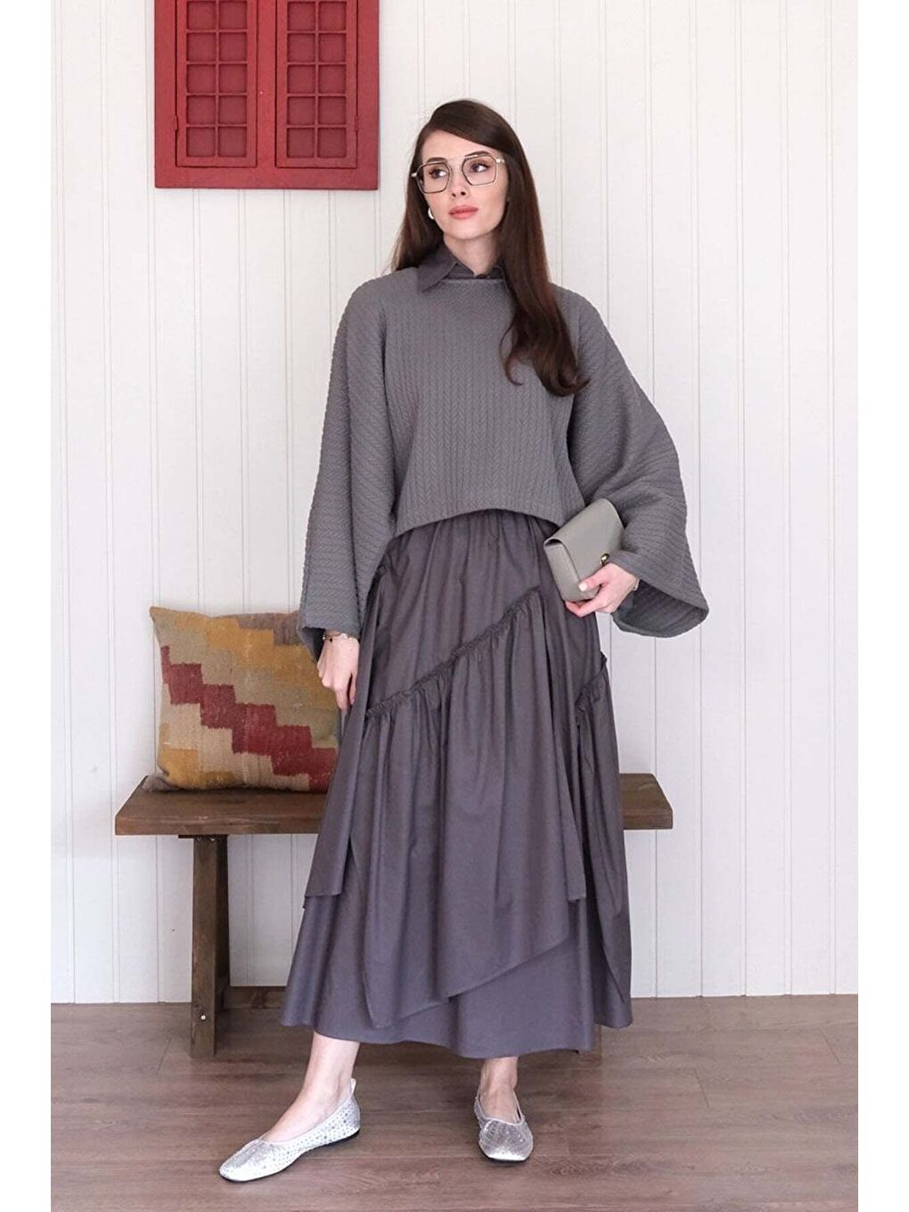 Antrasit Kat Kat Bohem Etek-5