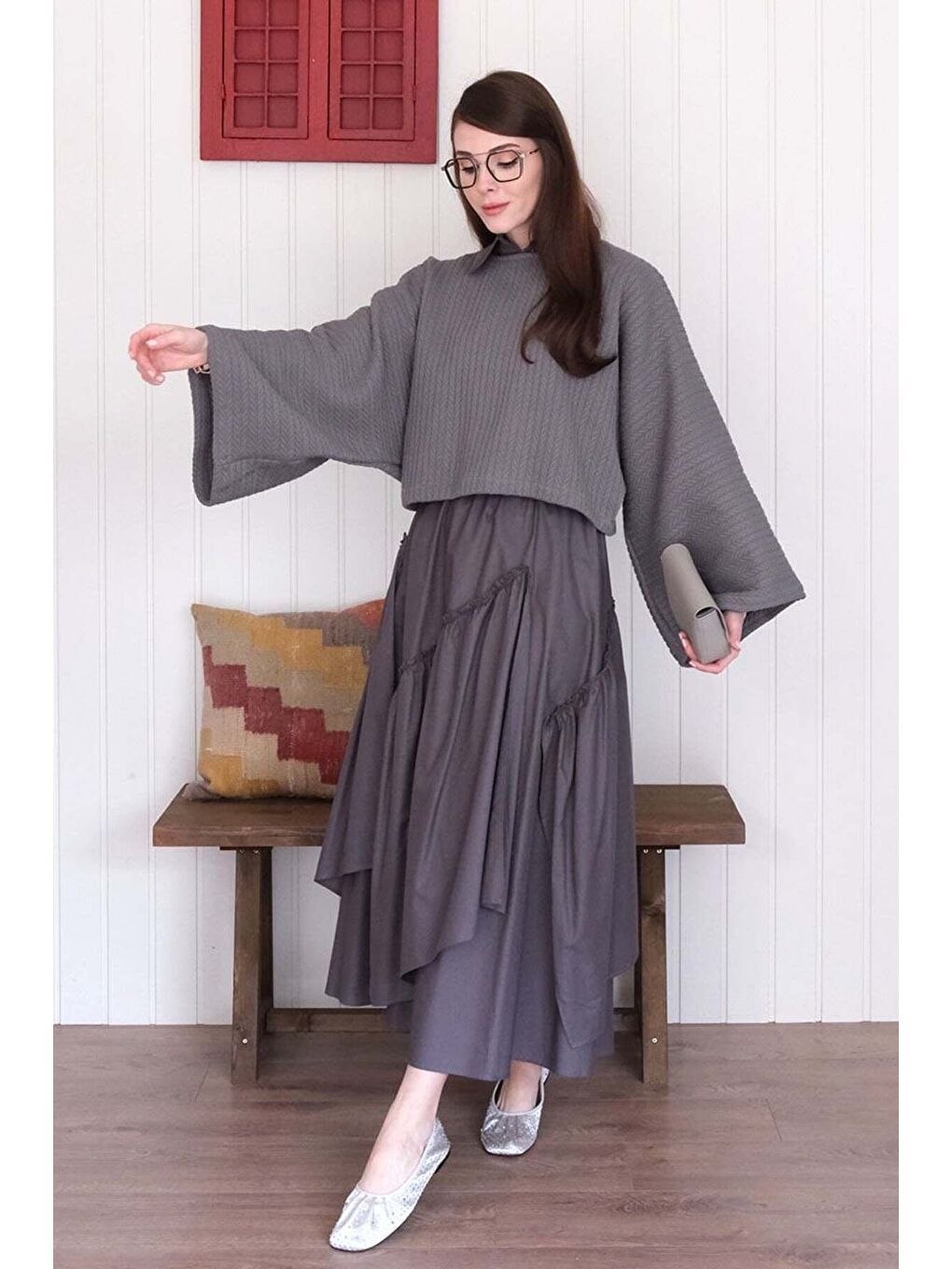 Antrasit Kat Kat Bohem Etek-6