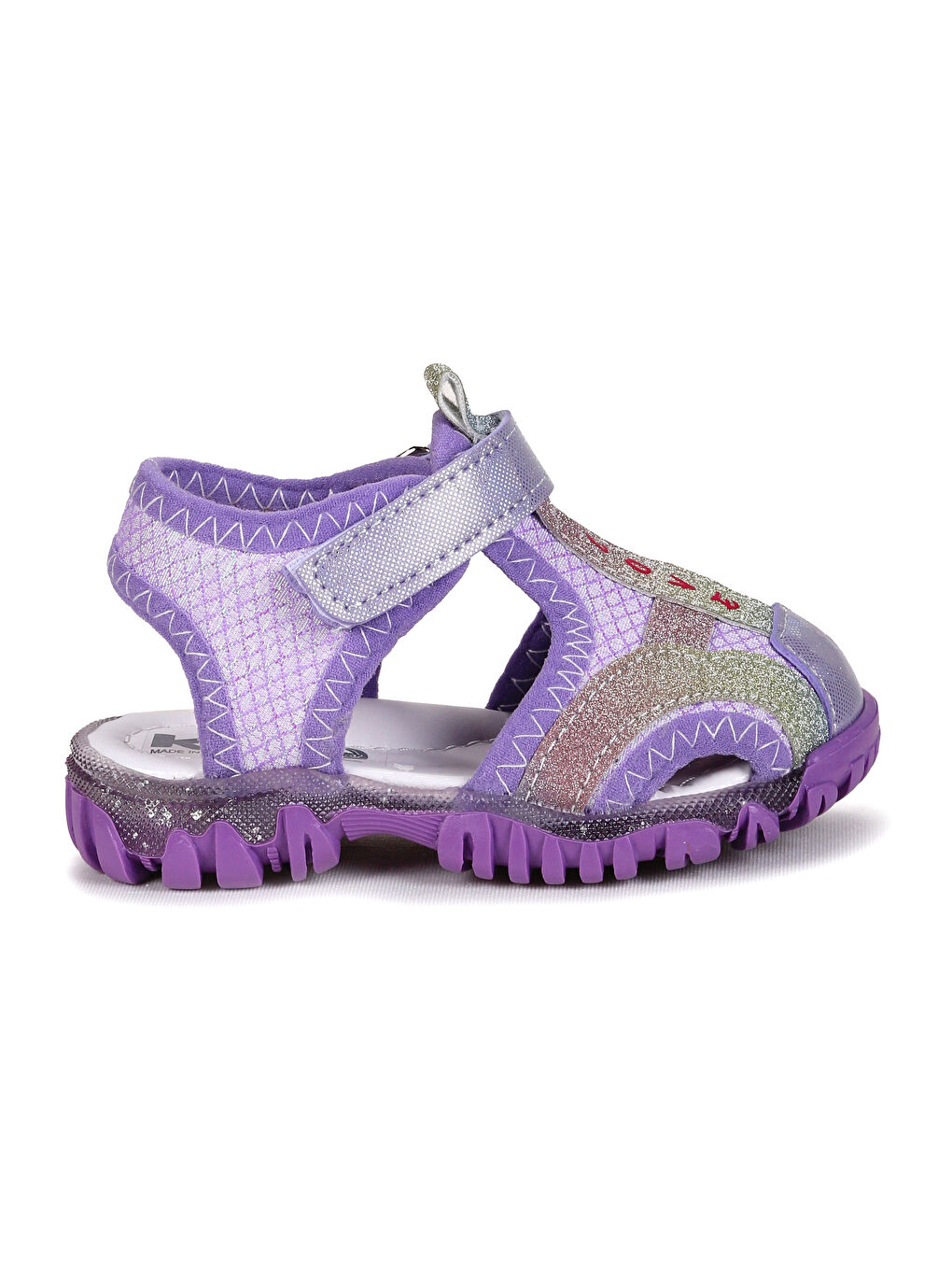 Lila Marsa Cırtlı Kız Bebek Sandalet-3