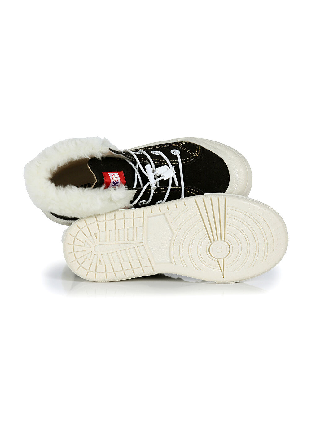 Siyah Tigge Günlük Lastikli Kız Çocuk Bot Ayakkabı-4