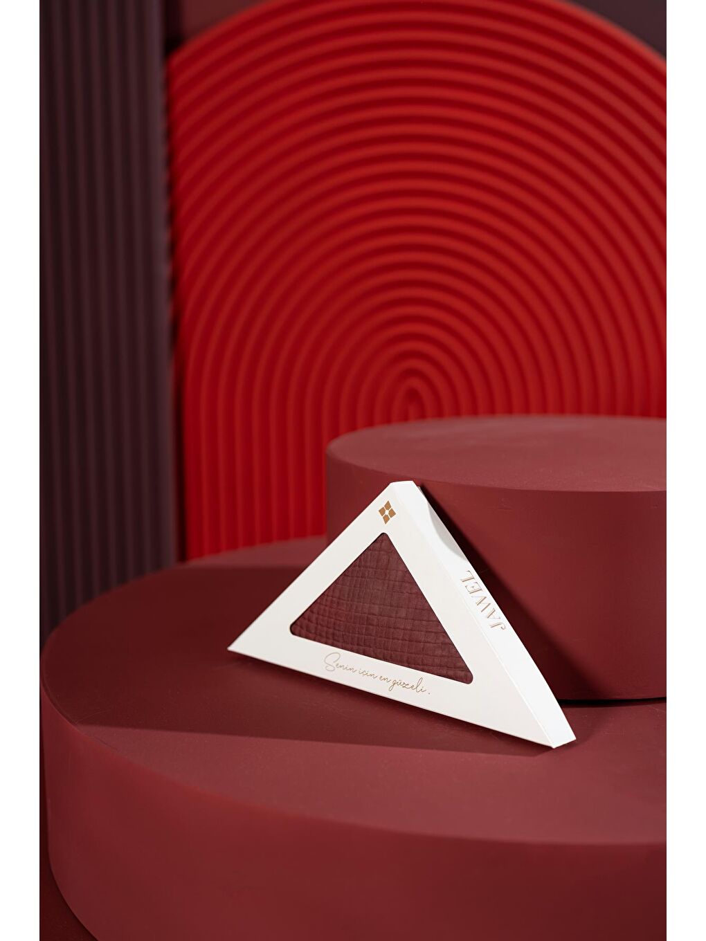 Bordo Kadın Müslin Degrade Şal-2