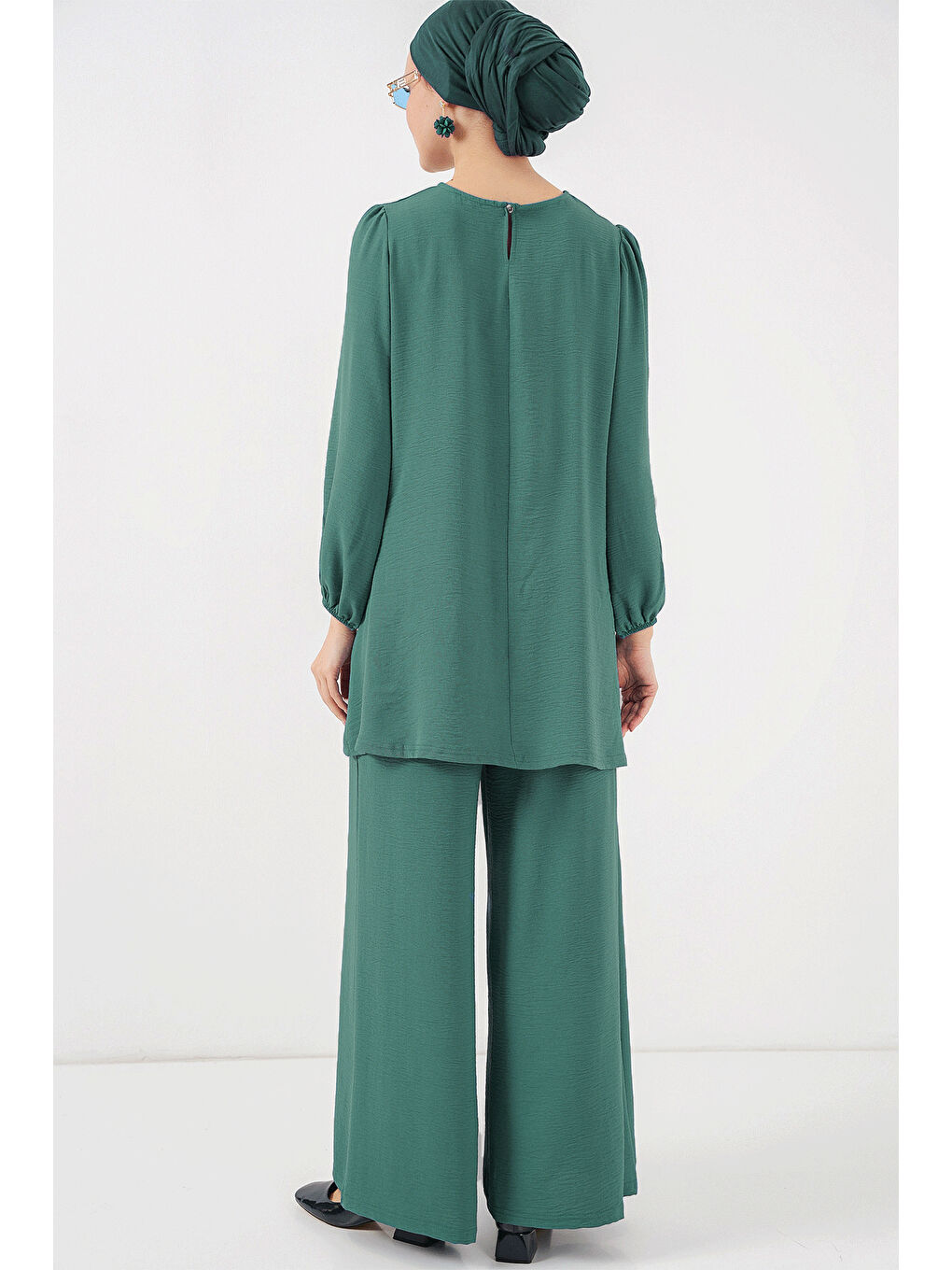 Yeşil Ayrobin Tunik Pantolon Alt Üst Takım 6712 - Mint-3
