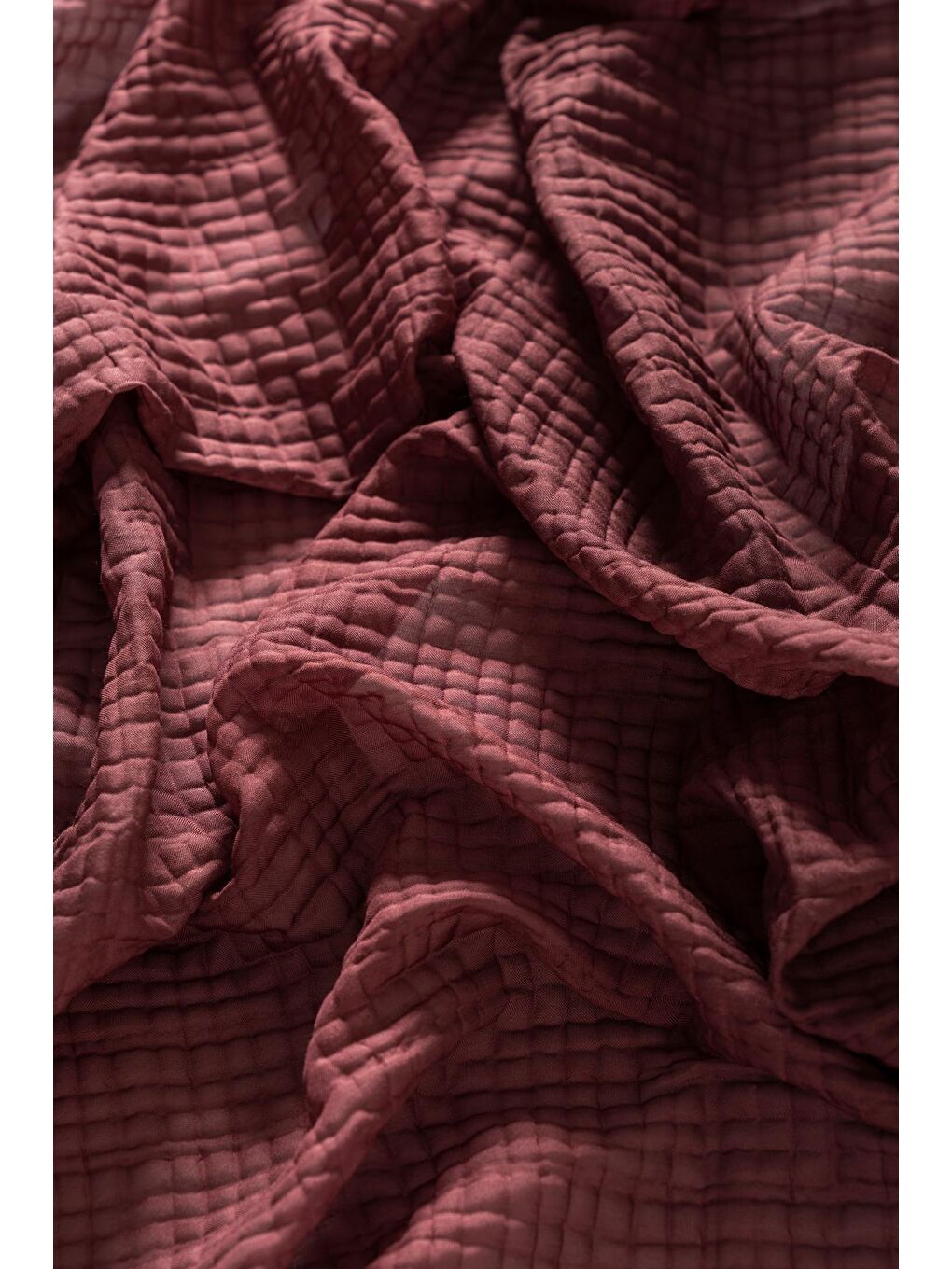 Bordo Kadın Müslin Degrade Şal-3