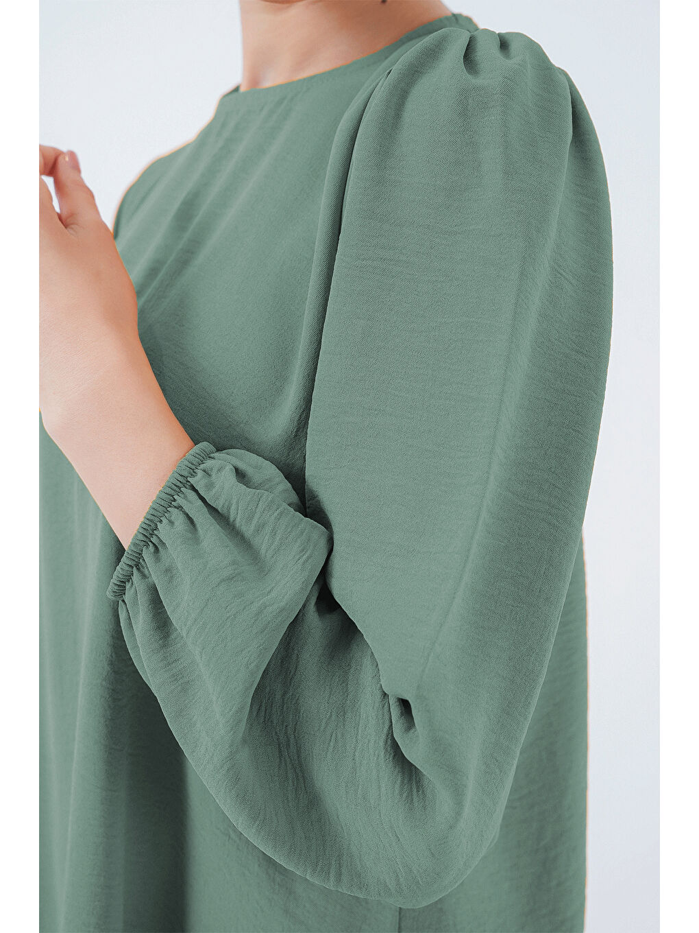 Ayrobin Tunik Pantolon Alt Üst Takım 6712 - Çağla Yeşili-2