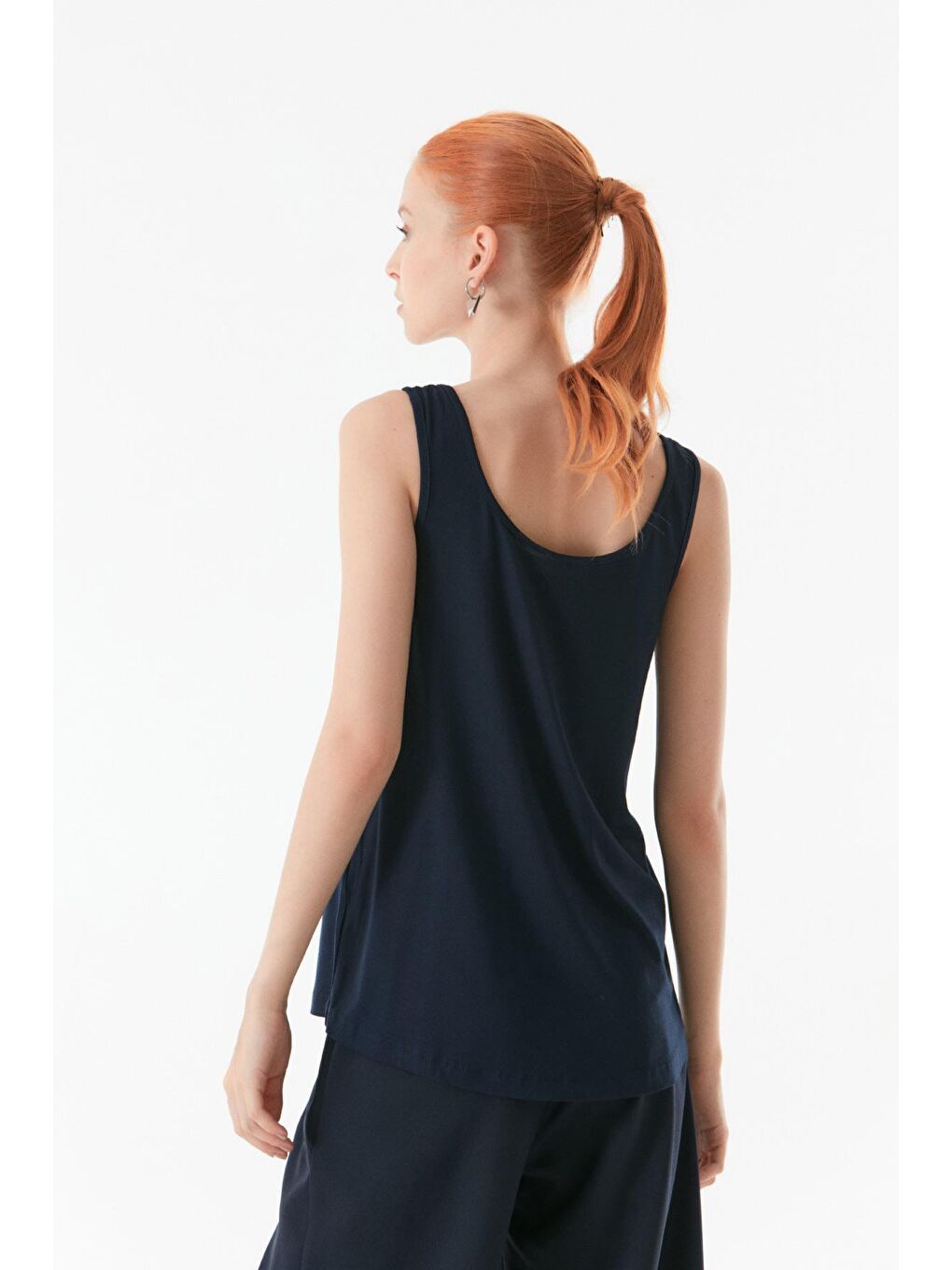 Lacivert Basic U Yaka Body-2