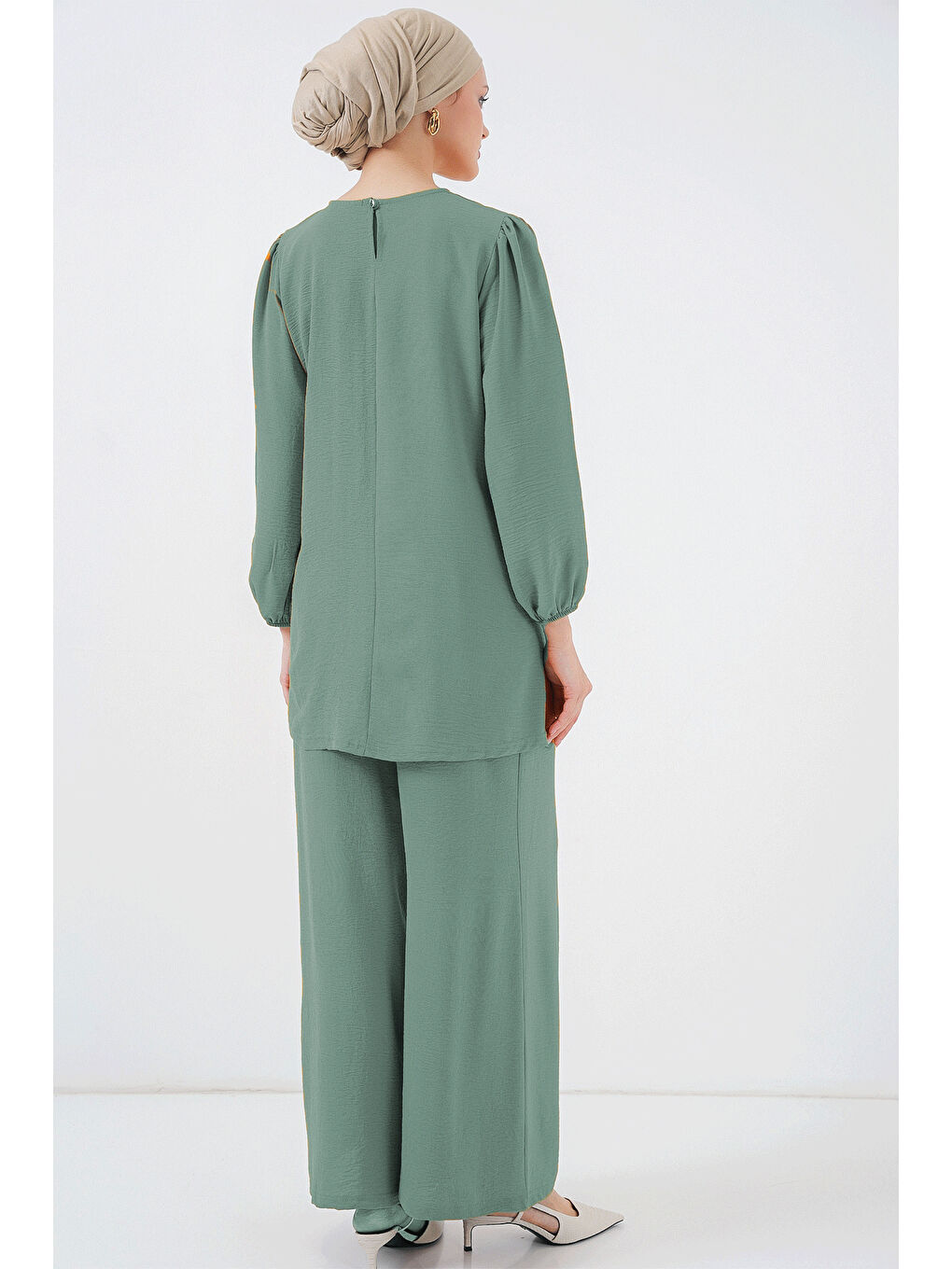 Ayrobin Tunik Pantolon Alt Üst Takım 6712 - Çağla Yeşili-3