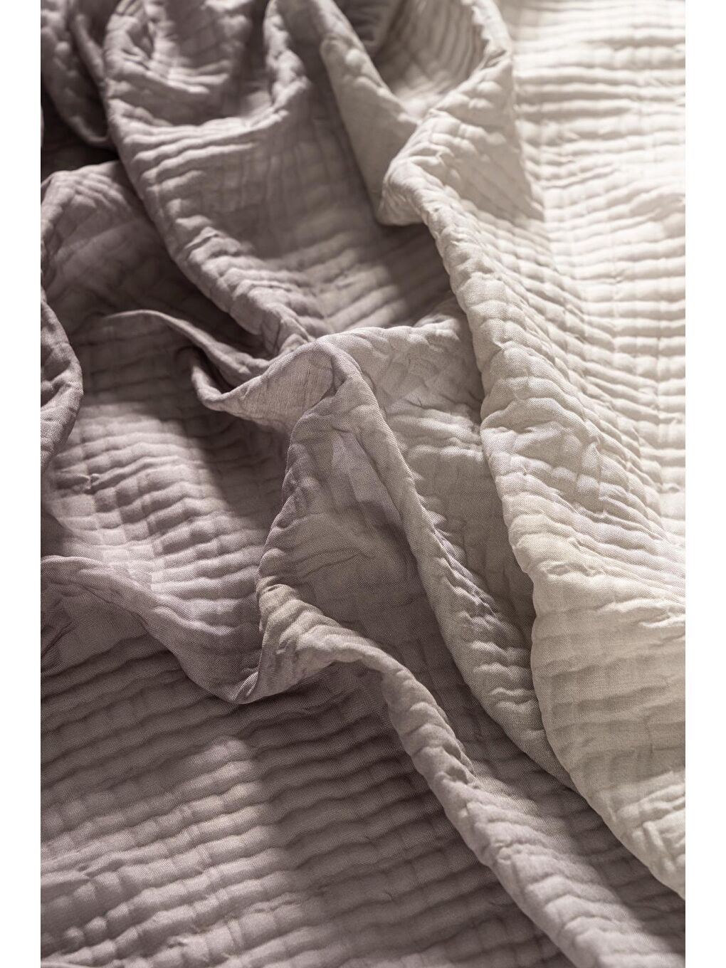 Bej Kadın Müslin Degrade Şal-3