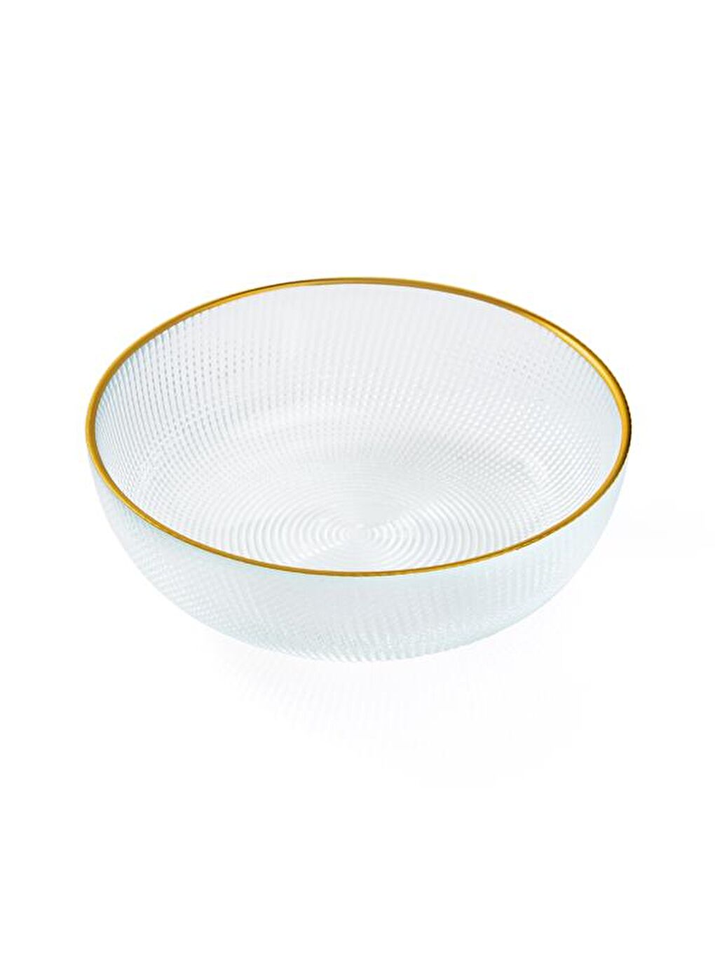 Renksiz Selen Yuvarlak Cam Servis Kasesi - 16 cm-2